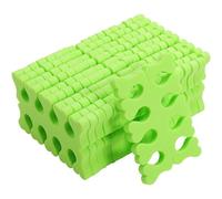 CORHAD 100paires Séparateurs Orteils Éponge Forme Cœur Jetables pour Pédicure et Manucure Confortables et Hygiéniques Accessoires de Nail Art Vert