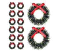 CORHAD 12 Petites Guirlandes Suspendues Décoratives pour Accessoires Maison de Poupée et Scènes de Noël