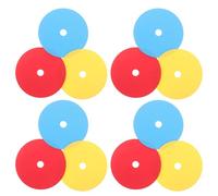 CORHAD 12 Pièces Football Training Flat Markers Non-Skid Discs for Outdoor Agility Drills Coaching Spot Markers