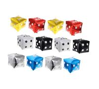 CORHAD 12 pièces Lot de Ballons Aluminium Dés Multicolores pour Décoration Thème Jeu Réutilisables et Résistants pour Murs Arbres et Tables