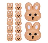 CORHAD 12 pièces Lot de Boutons Résine Lapin pour Couture Boutons Décoratifs Colorés pour Vêtements Garçon Fille Accessoires DIY pour Artisanat et Loisirs Créatifs