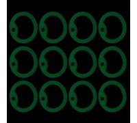 CORHAD 12 Pièces Silicone Tag Noise Muffler for Dog Collar Luminous Pet Name Tag Shield Glow in The Dark Military Id Protection and Noise Reduction