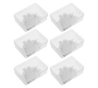 CORHAD 120 Pièces Enfile-aiguilles Acier Inoxydable Double Têtes pour Point de Croix avec Boîte Transparente Outil de Couture DIY pour Gros Chas Aide Rapide et Précise Au Filage pour