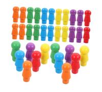 CORHAD 120 Pièces Jetons De Jeu Multicolores en Bois Pièces De Rechange pour Jeux De Société Jetons Colorés pour Dames Chinoises