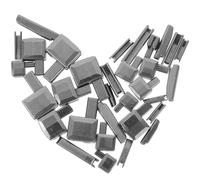 CORHAD 16 ensembles Kit de Réparation Fermeture Éclair Metal Butée Zip Pratique Métal Embouts Robustes pour Vêtements et Sacs Remplacement Curseur Fermeture Glissière Accessoires