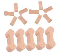 CORHAD 16 pièces Connecteurs de Voie Bois Accessoires Stables pour Rail Train Bois Connecteurs Compatibles pour Jeux de Modèles Garçon Fille Extension de Voies Ferrées