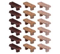 CORHAD 18 Mini-bancs pour Loisirs créatifs : bancs de Jardin Miniatures - mobilier décoratif pour Maisons de poupées, Micro-paysages et scènes de Parc