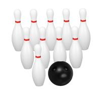 CORHAD 1ensemble Set De Bowling pour Garçon Fille Plastique Kit De Quilles Miniatures pour Activités Intérieures Et Extérieures Jouet Éducatif pour Développement Coordination Main-Oeil