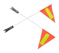 CORHAD 2 Ensembles Fanion Vélo Garçon et Filles Mât de Drapeau Flexible PVC Couleur Vive Montage Facile Haute Visibilité pour Poussette et Remorque Vélo en Famille