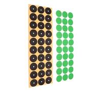 CORHAD 2 Feuilles Autocollants pour Table de Billard et Snooker, Points de Repère Auto-adhésifs en Tissu Noir, Finition Mate, Kit de Remplacement Tapis pour Entraînement et Séances