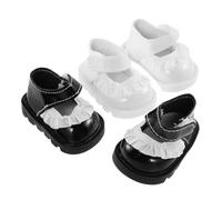 CORHAD 2 Paires Miniature Poupée Chaussures Dentelle Né Accessoires Décoratifs pour Maison de Poupée Chaussures Élégantes pour Filles