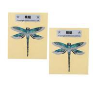 CORHAD 2 pièces Autocollants Guitare Libellule Stickers Décoratifs Auto-adhésifs pour Manche et Tête Résistants et Faciles à Poser pour Guitare Acoustique et Électrique