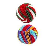 CORHAD 2 pièces Balles pour Chien à Renifler Jouets à Mâcher Lents Feutre Balle de Nourriture Interactif pour Animaux Stimule Le Sens Olfactif Blanc Rouge Vert