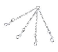 CORHAD 2 pièces Clip de Sécurité Métallique pour Collier de Chien Connecteur pour Chiens Forts Accessoire Fugue et Rappel Facile à Attacher et Retirer