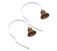 CORHAD 2 Pièces Cloche Vintage Murale Métal pour Chien Sonnette Entraînement Propreté Signal Sonore Clair pour Chiots Accessoire Pratique et Décoratif pour Communication Animale