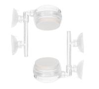 CORHAD 2 pièces Diffuseur Bulles Nano Aquarium avec Ventouse Pierre à Air Silencieuse pour Pompes Fish Tank Étangs et Circulation Oxygène