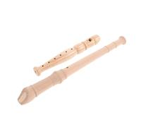 CORHAD 2 pièces Flûte à Bec Soprano Bois Robuste Style Allemand et Anglais Instrument Musical Portable pour Débutants Garçon Fille et Adultes