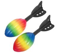 CORHAD 2 pièces Fusée Mousse pour Garçon Fille Lanceur Portable Extérieur Jeux pour Garçons et Filles pour Fêtes et Jeux de Plage