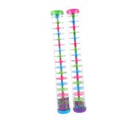 CORHAD 2 Pièces Instrument Musical Rainstick Sonore Spirale Simulant Pluie Naturelle Rain Maker Sensoriel pour Éveil Garçon Fille et Garçon Fille Développement Coordination et Jeu Groupe