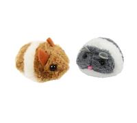 CORHAD 2 pièces Jouets Interactifs pour Chat Peluche Vibration Lot de Souris Amusantes pour Chatons Accessoires Durables pour Jeu Actif et Exercice