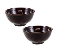 CORHAD 2 Pièces Lot de Lampes à Huile Céramique pour Diwali Porte-Huile Traditionnel pour Sanctuaire Hindou Décoration Festive et Rituels Religieux Résistant et Décoratif