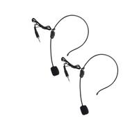 CORHAD 2 pièces Microphone Casque Filaire avec Bras pour Amplificateur Vocal Compatible Ordinateur et Haut-Parleur Microphone Serre-tête Multiusage