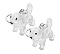 CORHAD 2 Pièces Porte-clés Boîte Rangement Poils Animaux Transparente Collecteur Poils Chien Chat Compact Capsule Mémoire Commémorative Portable pour Souvenirs Pelage