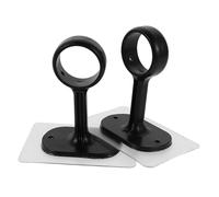 CORHAD 2 Pièces Support Tringle à Rideaux sans Perçage Fixation Plafond Adhésive Résistante et Stable Compatible Rideaux Lourds pour Chambre Cuisine Salle de Bain