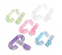 CORHAD 2 pièces Tunnel de Jeu pour Hamster Plastique Tube Extérieur pour Cage Danimaux Accessoires pour et Exploration Lot de Bleu