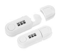 CORHAD 2 Pièces verrou placard code freezer door lock with password child safety cabinet door ABS White