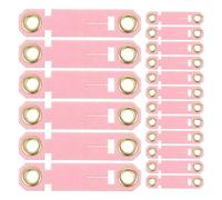 CORHAD 20 Pièces Bagues D’Identification pour Pattes de Perroquet 20 Pièces Taille 8 Rose, Anneaux Légers et Doux pour Dressage et Suivi des Oiseaux de Compagnie en Volière