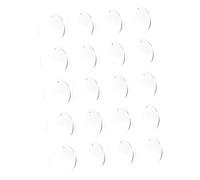 CORHAD 20 pièces Ébauches Porte-clés Acrylique Transparent Rond Disques Nets pour DIY Bricolage Décoration et Accessoires Artisanaux