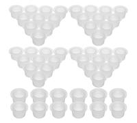 CORHAD 200 Bouchons de Flacon D'aromathérapie Ronds en Plastique Transparent 18 Mm Anneau D'étanchéité Souple, 28 Dents, Faciles à Remplacer pour Décoration Maison et Chambres