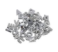 CORHAD 26 pièces Pendentifs Lettres Strass pour Bijoux DIY Breloques Décoratives pour Bracelets Colliers et Créations Personnalisées