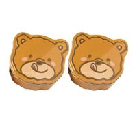 CORHAD 2pièces Boîte à Biscuits Petit Modèle Ours Lot de Boîtes Cadeaux Noël Vides pour Bonbons et Biscuits Décorative Festive Colorée