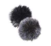 CORHAD 2pièces Bonnette Micro Fourrure Anti-vent Housse De Pare-brise Pour Microphone Extérieur Lot De Pince Mini-micro Cravate