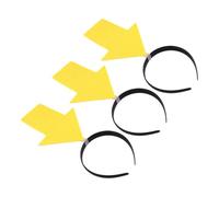 CORHAD 3 Pièces Bandeau Flèche Jaune Amusant pour Fête et Anniversaire Serre-tête Léger et Confortable pour Adultes Accessoire Déguisement Polyvalent pour Halloween et Événements Festifs