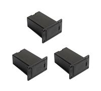 CORHAD 3 Pièces Boîtier de Batterie pour Pickup Guitare Noir Lot Résistant pour Accessoire Instrument Remplacement Pratique et Facile à Installer