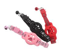CORHAD 3 Pièces Collier de Suivi avec Bracelet de Sécurité, Porte-collier de Repérage pour Chat, Réfléchissant, Nylon et Silicone, pour Chat et Chiot, Usage Quotidien et Extérieur