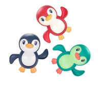 CORHAD 3 pièces Jouets Bain Garçon Fille Pingouins Nageurs Colorés Éducatif sans Batterie pour Éveil Sensoriel et Motricité Piscine et