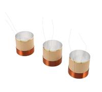 CORHAD 3 Pièces Lot de 3 Bobines Mobiles 38,5X40X3,5 Ω en Fil de Cuivre pour Réparation de Haut-Parleur de Graves, Pièces de Bobine Mobile pour Woofer, Accessoires pour Sonorisation et
