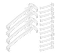 CORHAD 30 Clips de Fixation pour cantonnière de Store : Clips de retenue en Plastique Transparent pour cantonnière - Pinces latérales de Rechange en Plastique pour Stores de 8,25 cm (3,25 Pouces)