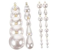 CORHAD 30 Pendentifs Breloques Forme Goutte Simulacre Perle Blanc 30 Pièces Création Bijoux DIY Artisanat Accessoires Loisirs Créatifs Présent Fête Anniversaire