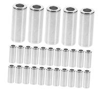 CORHAD 30 pièces Anneaux Alliage Métallique Cylindriques pour Cordon Perles Tubulaires Pratiques pour Stop Cordon de Pantalon et Suspension de Plantes Accessoires DIY