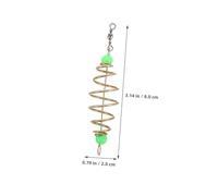 CORHAD 30 Pièces Bait Rigging Springs with Glow Beads Spring Fishing Cage for Carp Bass and Small Fish Luminous Night Fishing Bait Holder Portable and Compact