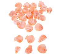 CORHAD 30 Pièces coquilles de décoration de jardinière Coquille de conque Artificielle Petites décorations de Coquillages en Spirale décor de fête Orange