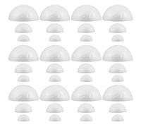 CORHAD 300 Pièces Lot de Boules Mousse Polystyrène Demi-sphères Blanches pour Décoration DIY Garçon Fille Activités Éducatives et Projets Créatifs