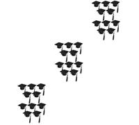 CORHAD 30pièces Mini Chapeaux De Graduation avec Tasseau Bouchons De Bouteille pour Fête De Remise De Diplôme Décorations Élégantes pour Événements Et Réunions Familiales