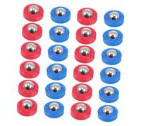 CORHAD 32 pièces Accessoires Shuffleboard Boules Glissantes Rouges et Bleues pour Jeu de Table Palets Durables Kit Facile à Transporter Installer pour Parties Familiales