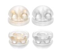 CORHAD 32 Pièces de Fermoirs de Boucles D'oreilles en Silicone Verrouillage Sécurisé, Résistants la Déformation, Fabrication Réparation de Boucles D'oreilles